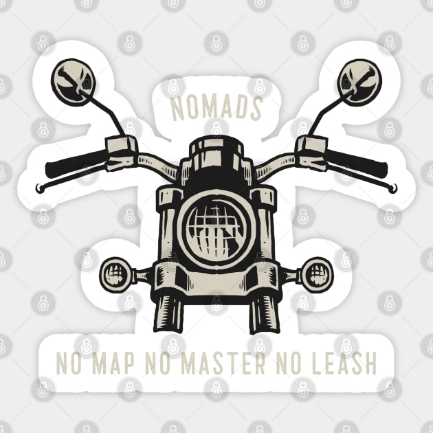 Nomads Motorcycle Biker Club Vintage Design Sticker by Stylecombinator
